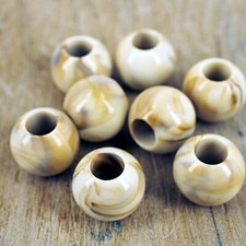 Large Hole Beautiful Beads Big  For Macrame European Charms Crafts MC52