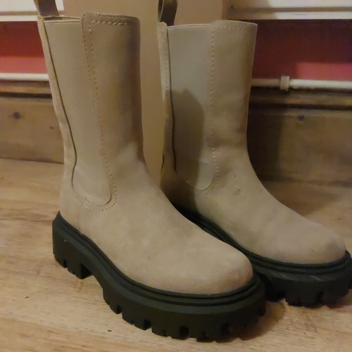 Chunky sole faux suede - chunky,