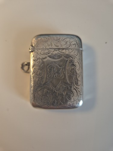 Silver vesta match - vesta, case