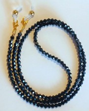 EYEGLASS CHAIN 27" JET BLACK