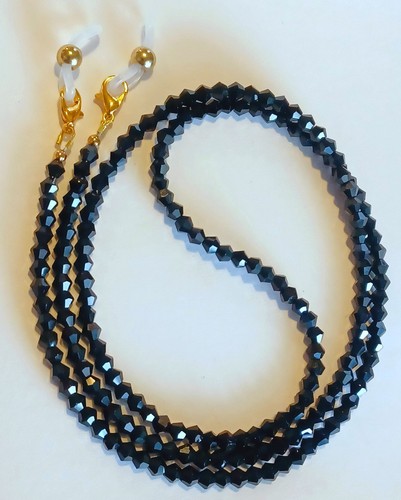 Eyeglass chain jet black - chain,