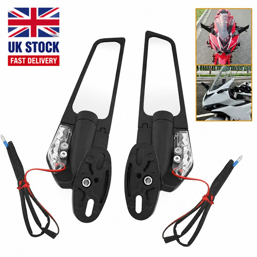 Stealth side mirrors with turn - side,