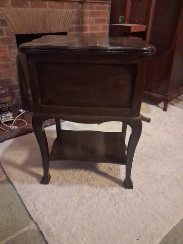 Vintage lined lidded wooden - vintage,