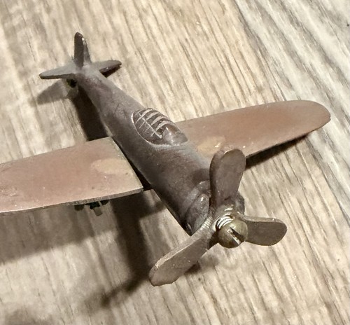 Solid brass airplane model - brass,