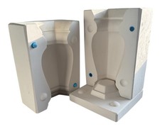 TEMPLE  VASE CERAMIC SLIP CASTING MOULD MOLD UK MADE ELEGANT POTTERY FLOWER 