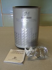 Swarovski Crystal Small Rhinoceros Rhino 2 7/8" Long 1 1/2" Tall Super Condition