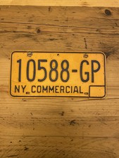Vintage New York - COMMERCIAL - US Car License Plate 10588-GP