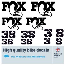 Fox38 fork decals labels with