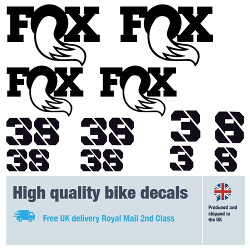 Fox38 fork decals labels - , with