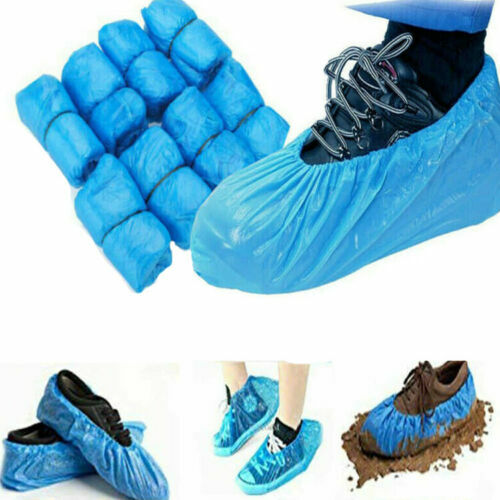Disposable blue plastic over - blue,