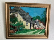 Vintage surreal folk art