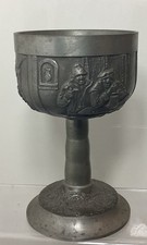 Vintage German Pewter Goblets