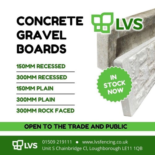Concrete gravel boards - gravel,