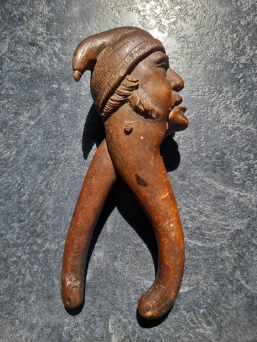 Antique hand carved wooden - hand,