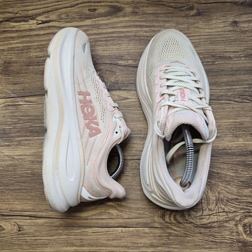 Hoka bondi rose latte - rose, cream