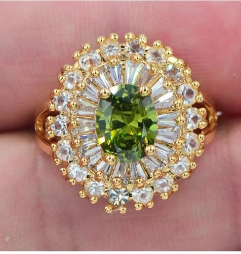 Gold filled topaz ring - 18,