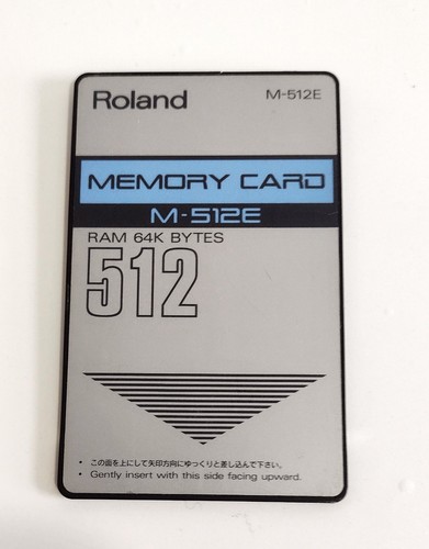 Roland memory card 512e - roland, m-512e