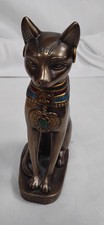 Bronze Egyptian Cat Goddess Bastet Figurine Ornament - Z29
