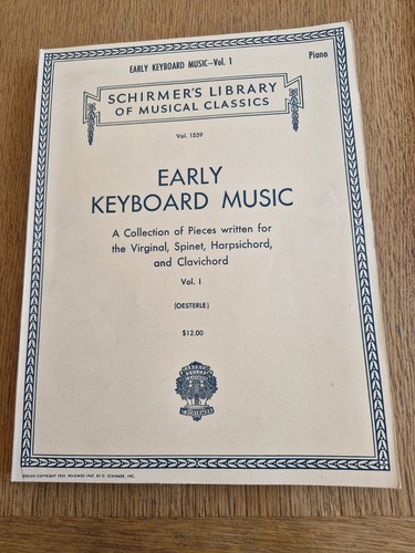 Early keyboard music for the - keyboard,
