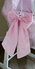 Personalised Bows Baby Pink