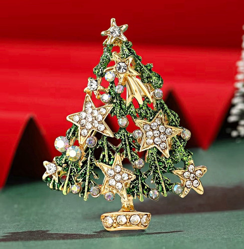Gorgeous xmas tree - brooch,