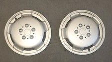 Set of 2 15" Wheel Trims Milenco Caravan Motorhome vehicle 5060 silver no cracks
