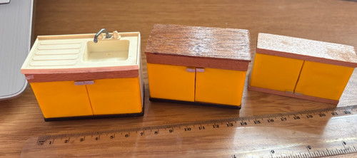 Vintage lundby yellow - vintage, &