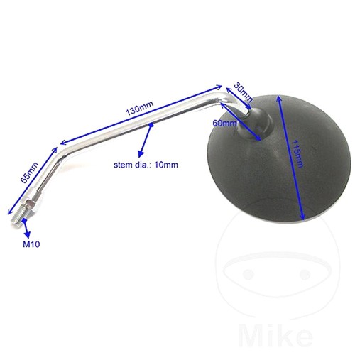 Jmp right mirror black - jmp,