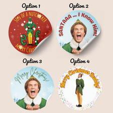 Elf  Christmas Stickers, Party