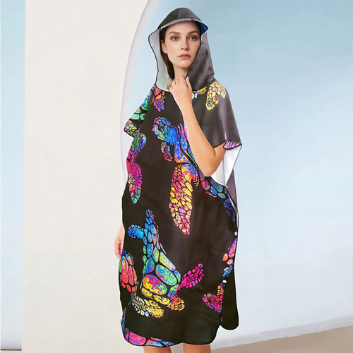 Adult hooded towel poncho - adult,