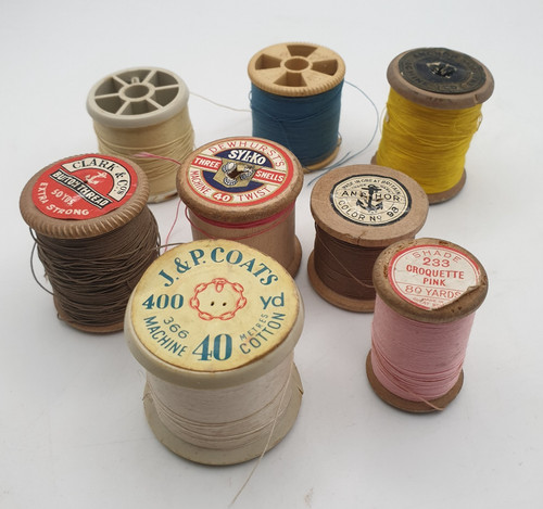 Vintage cotton reels - vintage, thread