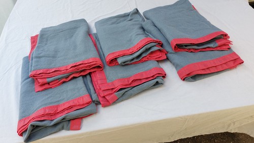 Six vintage grey red - vintage, trim