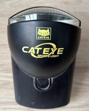 CatEye Bike Front Light HL-330H + Bracket Retro Battery Cycle Bicycle - Untested