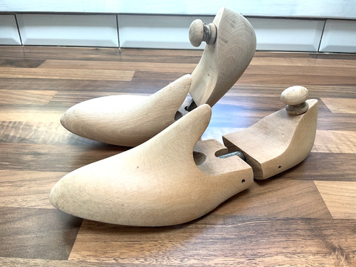 Pair vintage beech - pair,