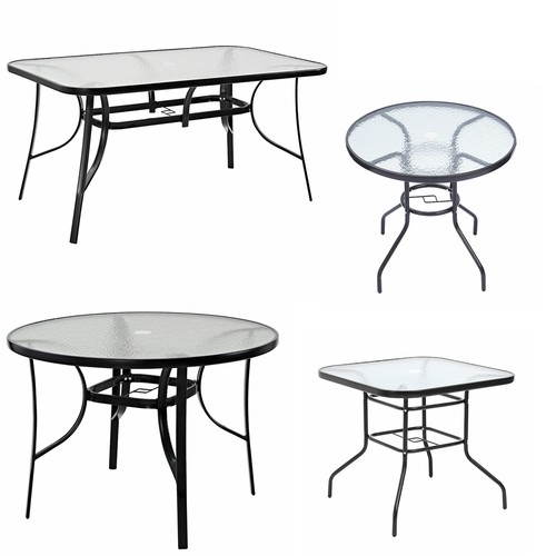 Garden dining table glass top - garden,