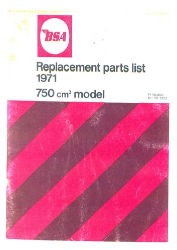 Bsa motorcycle motorbike a75 - bsa,