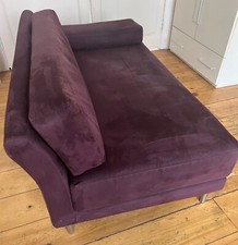 burgundy sofa, three seater