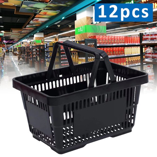 12x plastic shopping basket - shopping,