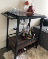 Industrial Serving Cart Metal