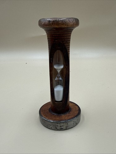 Wooden bobbin egg timer - wooden,