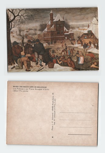 Vintage postcard art musée - vintage,