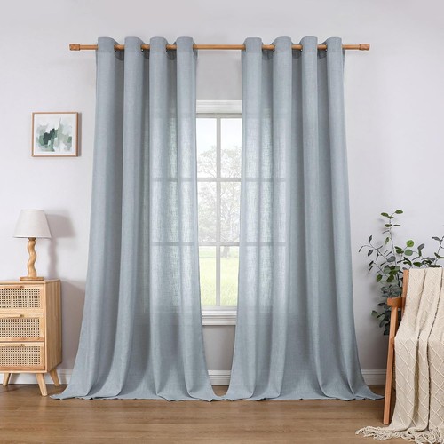 Cucraf linen curtains eyelet - cucraf,