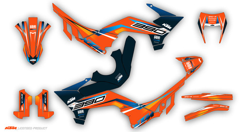 Graphics kit ktm 125 390 - 125, smc