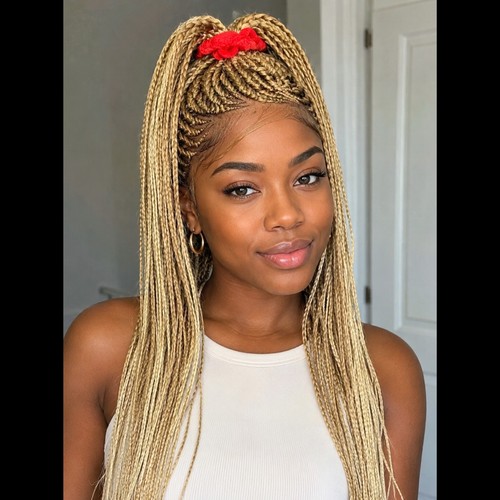 Braided wig knotless box - wig,