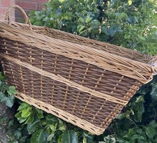 Woven Aged Wicker Shabby Chic Basket - Brown Basket - JNU05