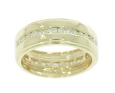 Eternity Anniversary Ring Natural Diamond SI1 G 0.70Ct 14K Yellow Gold Appraisal