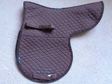 Griffin Nuumed Hi-Wither Half Wool Numnah GP Saddle Pad brown M to fit 16-16.5"