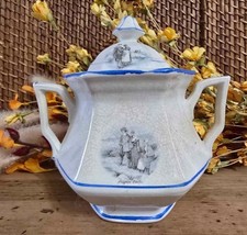 Antique Sugar Bowl W/ Lid By