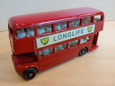 Matchbox No.5d Routemaster London Bus 'Longlife' Red Diecast 1965-69