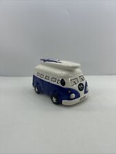 VW Campervan Camper Van Surfer Money Box Blue /piggy Bank